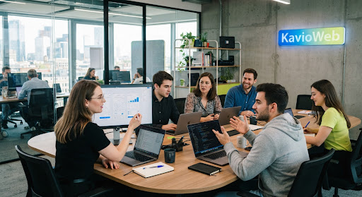 Đội ngũ Kavio Software trao đổi về một dự án website